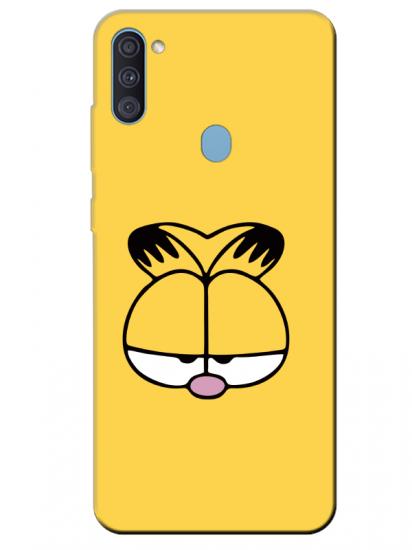 Samsung A11 Garfield Sarı Telefon Kılıfı
