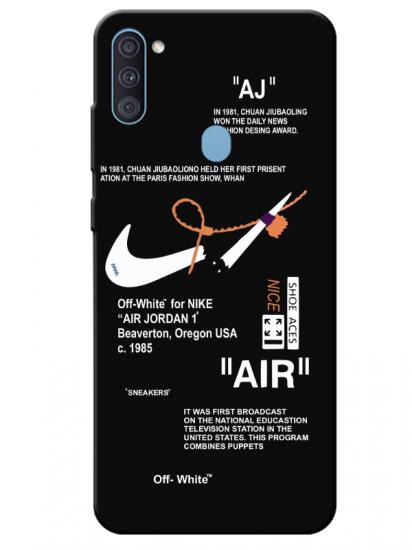 Samsung A11 Nike Air Siyah Telefon Kılıfı
