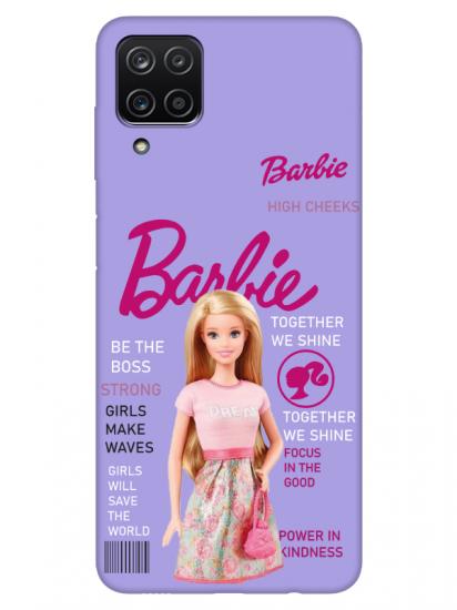 Samsung A12 Barbie Lila Telefon Kılıfı