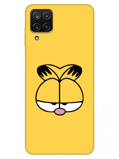 Samsung A12 Garfield Sarı Telefon Kılıfı