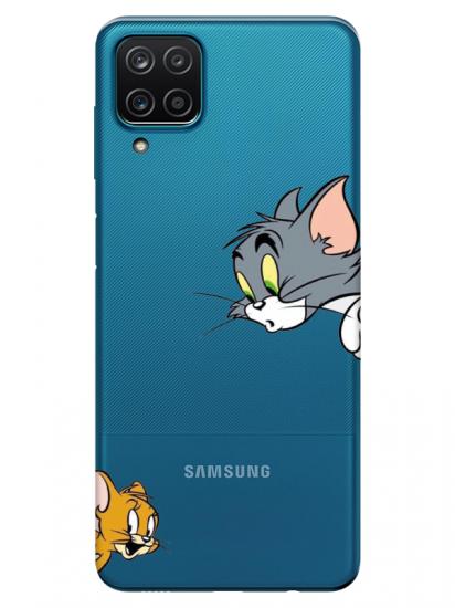 Samsung A12 Tom And Jerry Şeffaf Telefon Kılıfı
