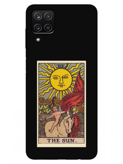 Samsung A12 The Sun Siyah Telefon Kılıfı