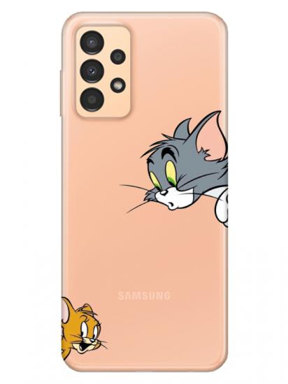 Samsung A13 Tom And Jerry Şeffaf Telefon Kılıfı