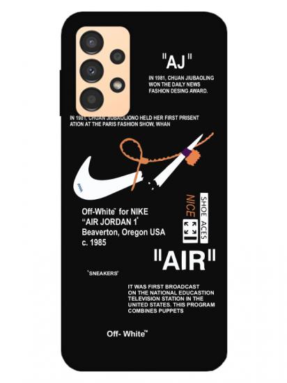 Samsung A13 Nike Air Siyah Telefon Kılıfı