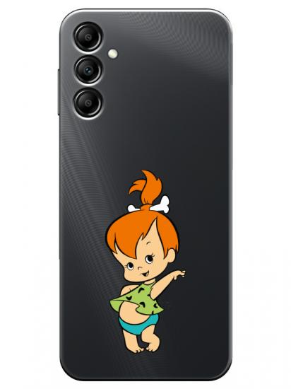 Samsung A14 Taş Devri Kız Bebek Şeffaf Telefon Kılıfı