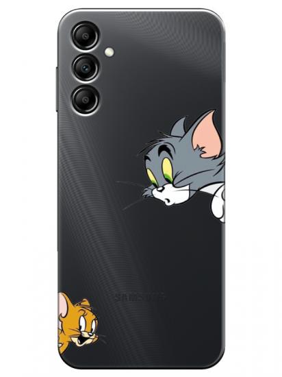 Samsung A24 Tom And Jerry Şeffaf Telefon Kılıfı