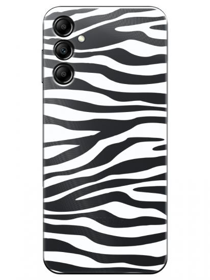 Samsung A24 Zebra Desen Şeffaf Telefon Kılıfı