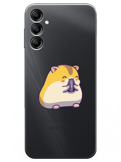 Samsung A24 Sevimli Hamster Şeffaf Telefon Kılıfı