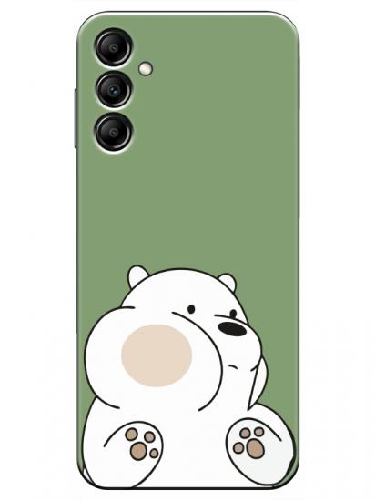 Samsung A14 Panda Yeşil Telefon Kılıfı