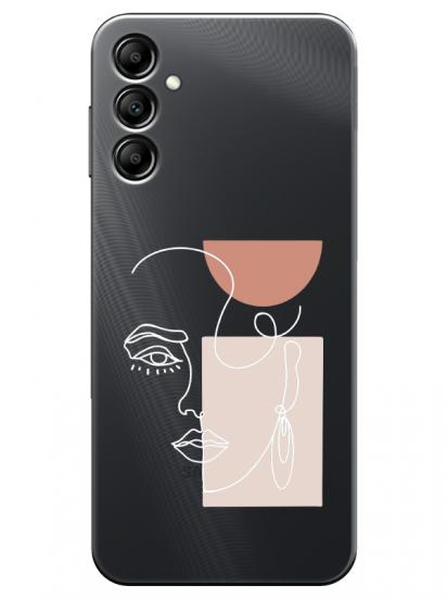 Samsung A24 Women Art Şeffaf Telefon Kılıfı