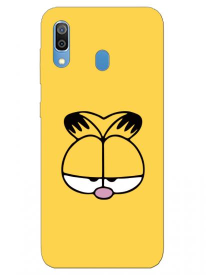 Samsung A20 Garfield Sarı Telefon Kılıfı