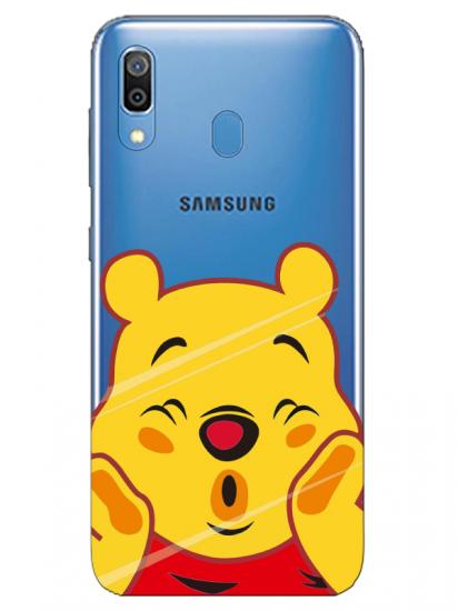 Samsung A20 Winnie The Pooh Şeffaf Telefon Kılıfı