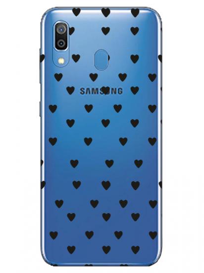 Samsung A20 Minik Kalpler Şeffaf Telefon Kılıfı