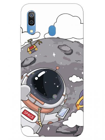 Samsung A20 Astronot Telefon Kılıfı