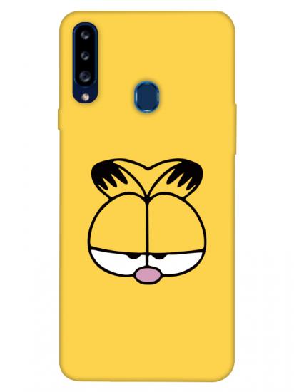 Samsung A20s Garfield Sarı Telefon Kılıfı