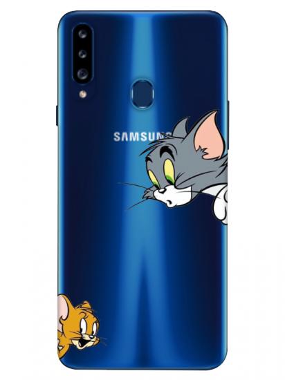 Samsung A20s Tom And Jerry Şeffaf Telefon Kılıfı