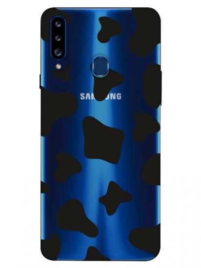 Samsung A20s Dalmayça Desenli Şeffaf Telefon Kılıfı