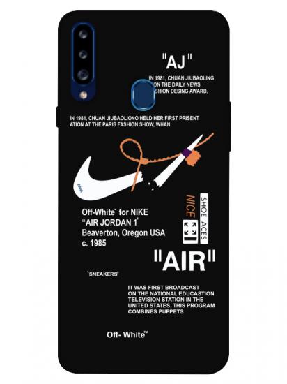 Samsung A20s Nike Air Siyah Telefon Kılıfı