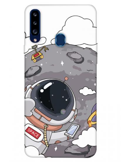 Samsung A20s Astronot Telefon Kılıfı
