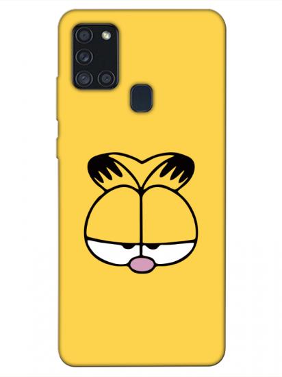 Samsung A21s Garfield Sarı Telefon Kılıfı