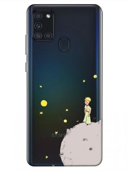 Samsung A21s Küçük Prens Şeffaf Telefon Kılıfı