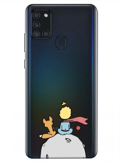 Samsung A21s Küçük Prens Şeffaf Telefon Kılıfı