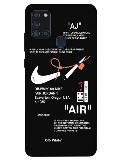Samsung A21s Nike Air Siyah Telefon Kılıfı