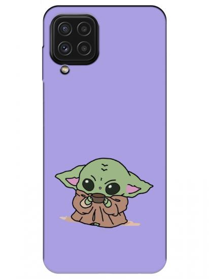 Samsung A22 Baby Yoda Lila Telefon Kılıfı