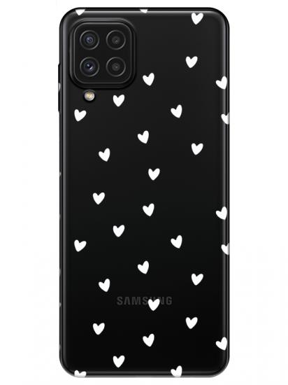 Samsung A22 Minik Kalpler Şeffaf Telefon Kılıfı