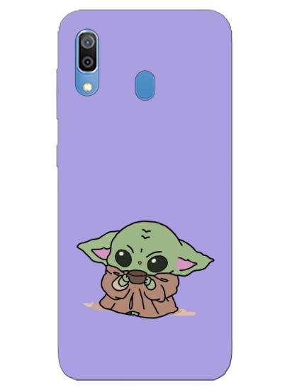 Samsung A30 Baby Yoda Lila Telefon Kılıfı