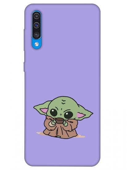 Samsung A30s Baby Yoda Lila Telefon Kılıfı