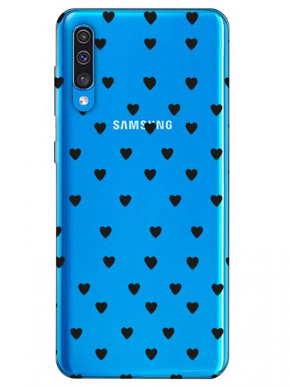 Samsung A30s Minik Kalpler Şeffaf Telefon Kılıfı