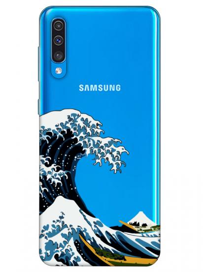 Samsung A30s Kanagawa Şeffaf Telefon Kılıfı