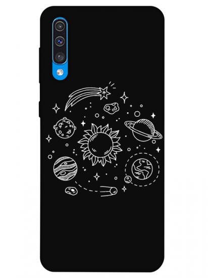 Samsung A30s Gezegen Siyah Telefon Kılıfı