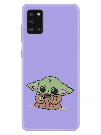 Samsung A31 Baby Yoda Lila Telefon Kılıfı