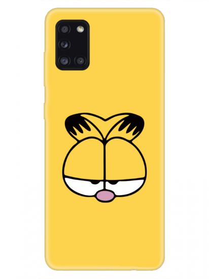 Samsung A31 Garfield Sarı Telefon Kılıfı