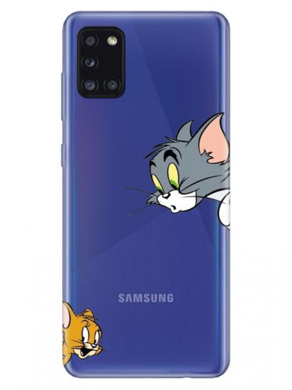 Samsung A31 Tom And Jerry Şeffaf Telefon Kılıfı