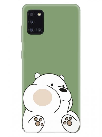 Samsung A31 Panda Yeşil Telefon Kılıfı