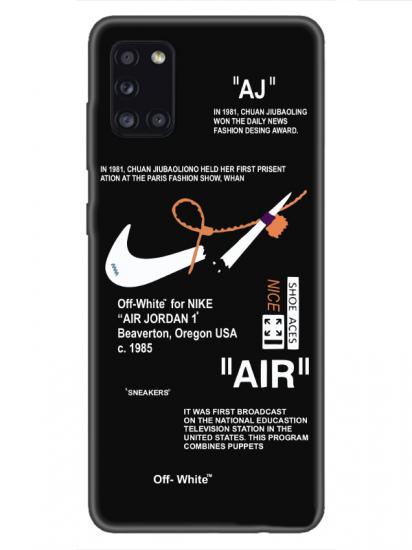 Samsung A31 Nike Air Siyah Telefon Kılıfı