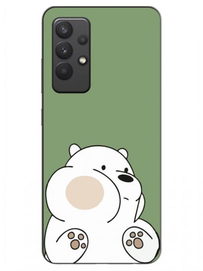 Samsung A32 Panda Yeşil Telefon Kılıfı
