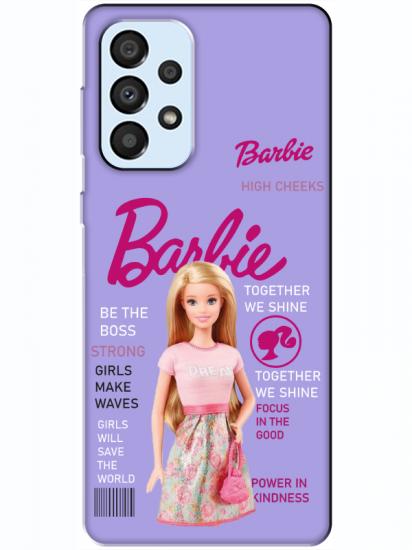 Samsung A33 Barbie Lila Telefon Kılıfı