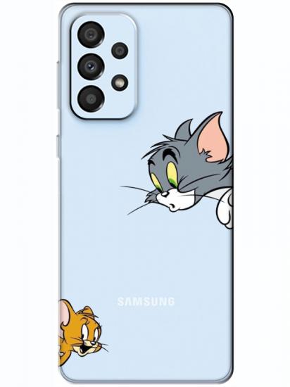 Samsung A33 Tom And Jerry Şeffaf Telefon Kılıfı