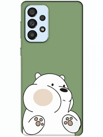 Samsung A33 Panda Yeşil Telefon Kılıfı