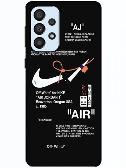 Samsung A33 Nike Air Siyah Telefon Kılıfı