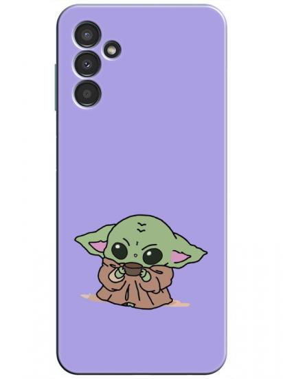 Samsung A34 Baby Yoda Lila Telefon Kılıfı