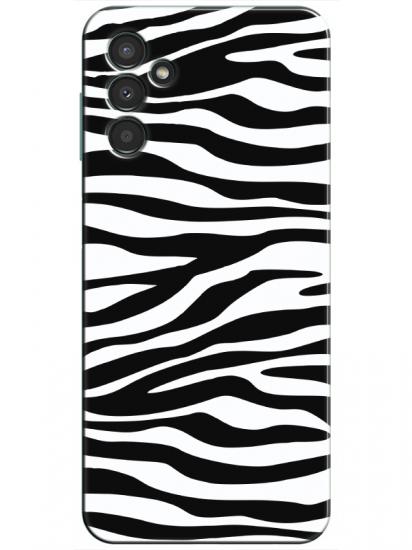 Samsung A34 Zebra Desen Siyah Telefon Kılıfı