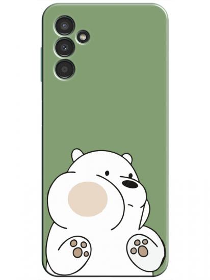 Samsung A34 Panda Yeşil Telefon Kılıfı