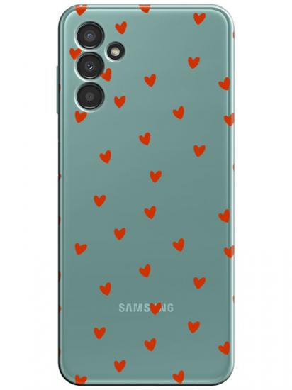 Samsung A34 Minik Kalpler Şeffaf Telefon Kılıfı