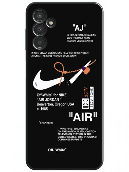 Samsung A34 Nike Air Siyah Telefon Kılıfı