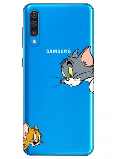 Samsung A50 Tom And Jerry Şeffaf Telefon Kılıfı